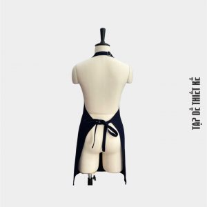 Tạp dề đeo cổ màu xanh đen kaki