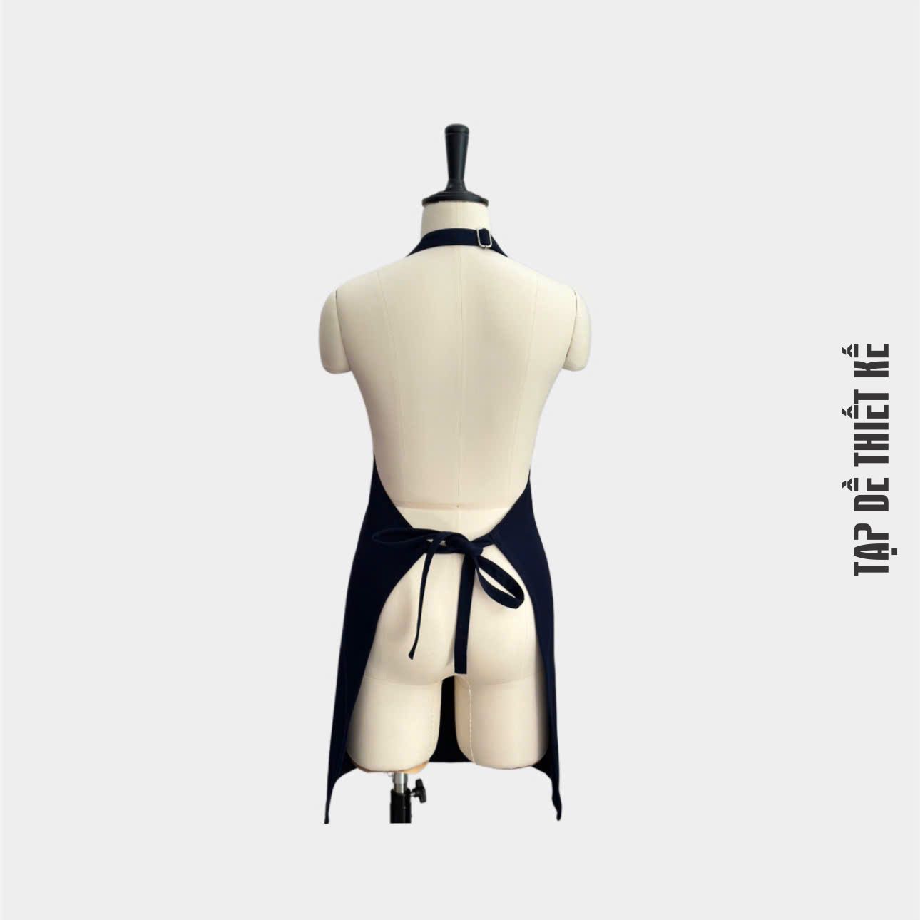 Tạp dề đeo cổ màu xanh đen kaki