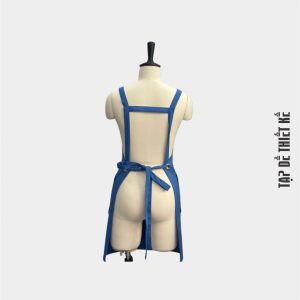 Tạp dề đeo vai màu xanh dương
