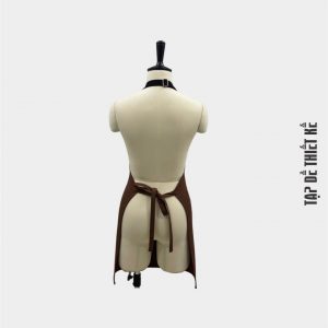 Tạp dề quán coffee màu nâu Yody