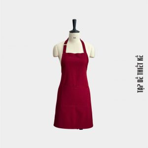 Tạp dề yếm đỏ đô kaki