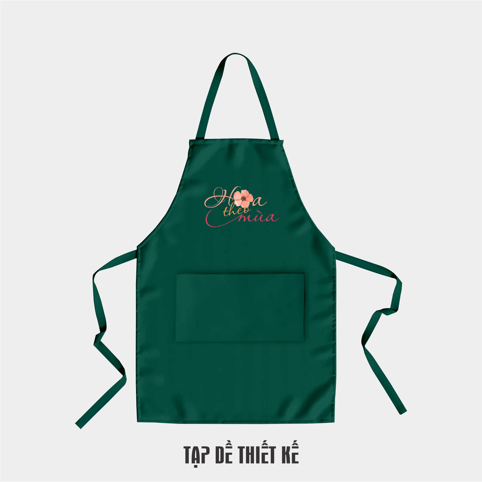 Thiết kế tạp dề đồng phục Hoa Theo Mùa