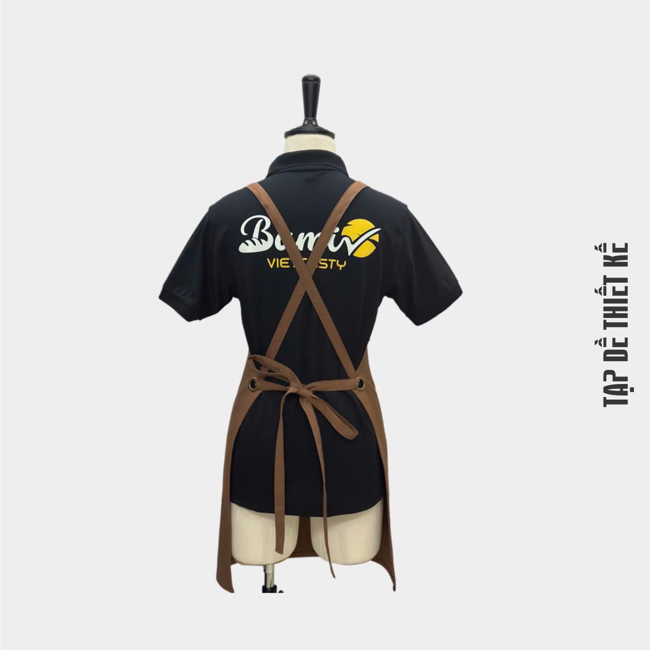 Tạp dề đồng phục nhà hàng cao cấp Viettasty chữ X