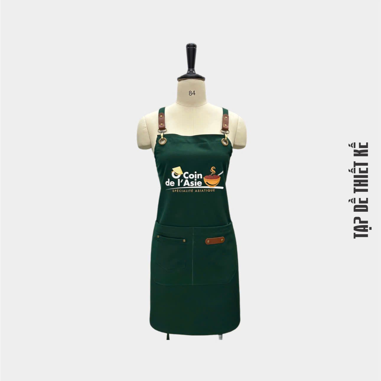 Tạp dề có in logo thương hiệu nhà hàng