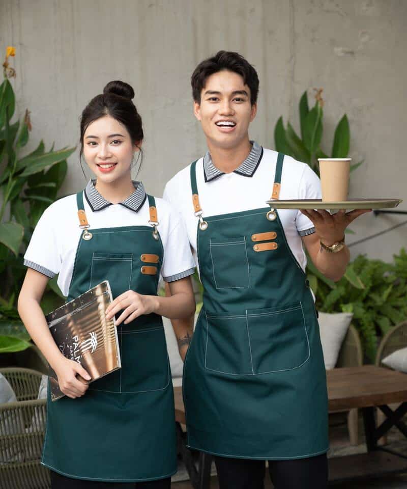 Tạp dề unisex hiện đại, phù hợp cho cả nam và nữ