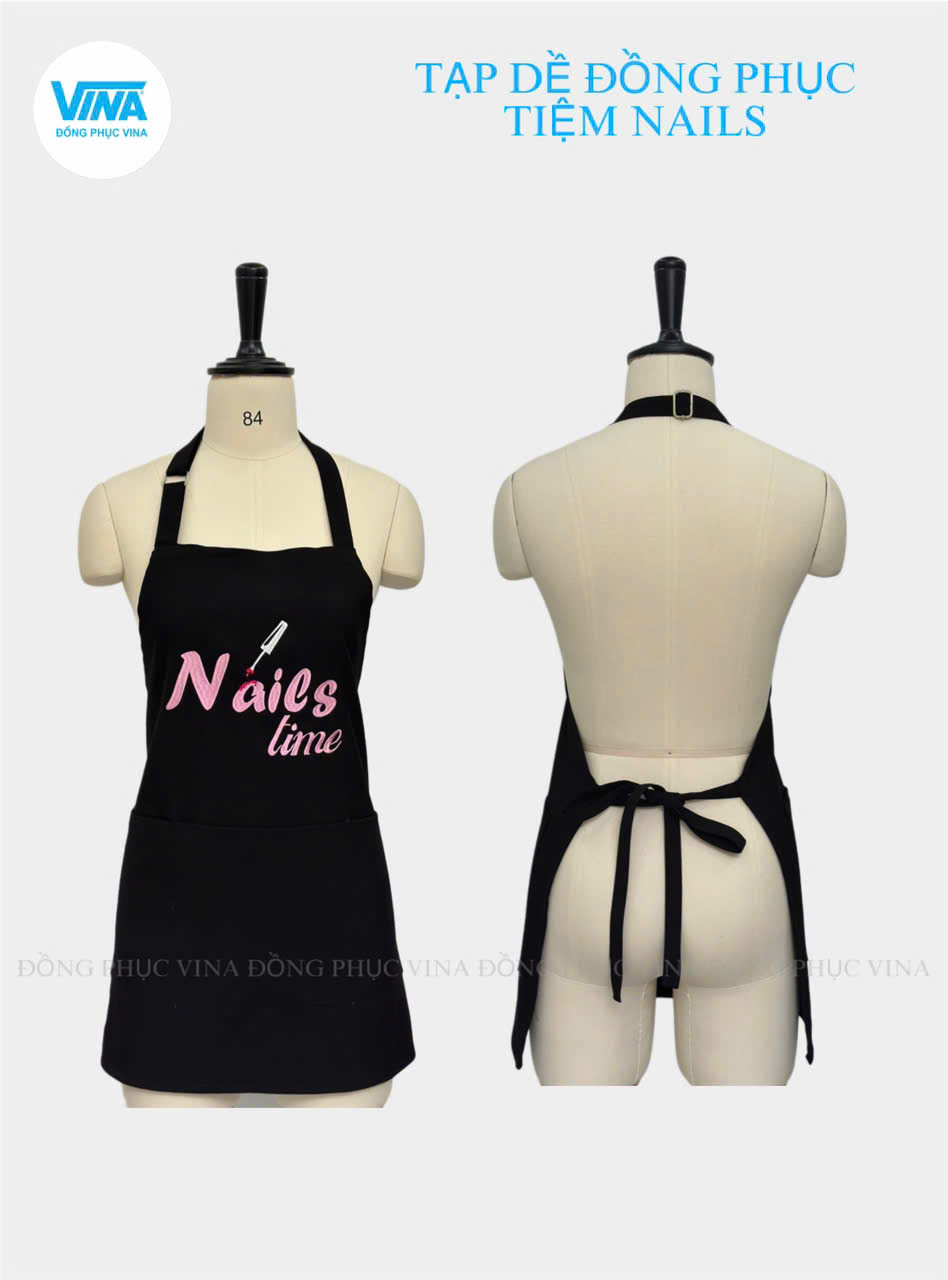 Tạp dề nail thiết kế