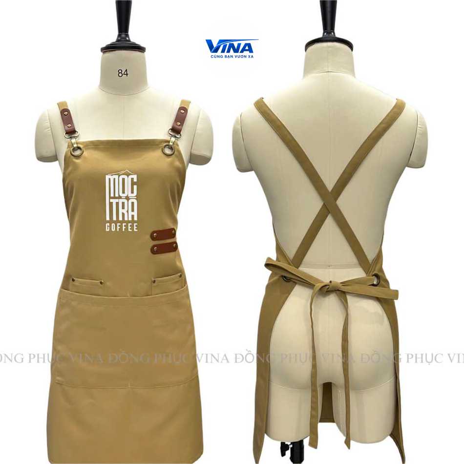 Tạp dề đồng phục quán cafe