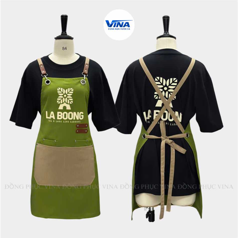 Tạp dề quán trà sữa đẹp