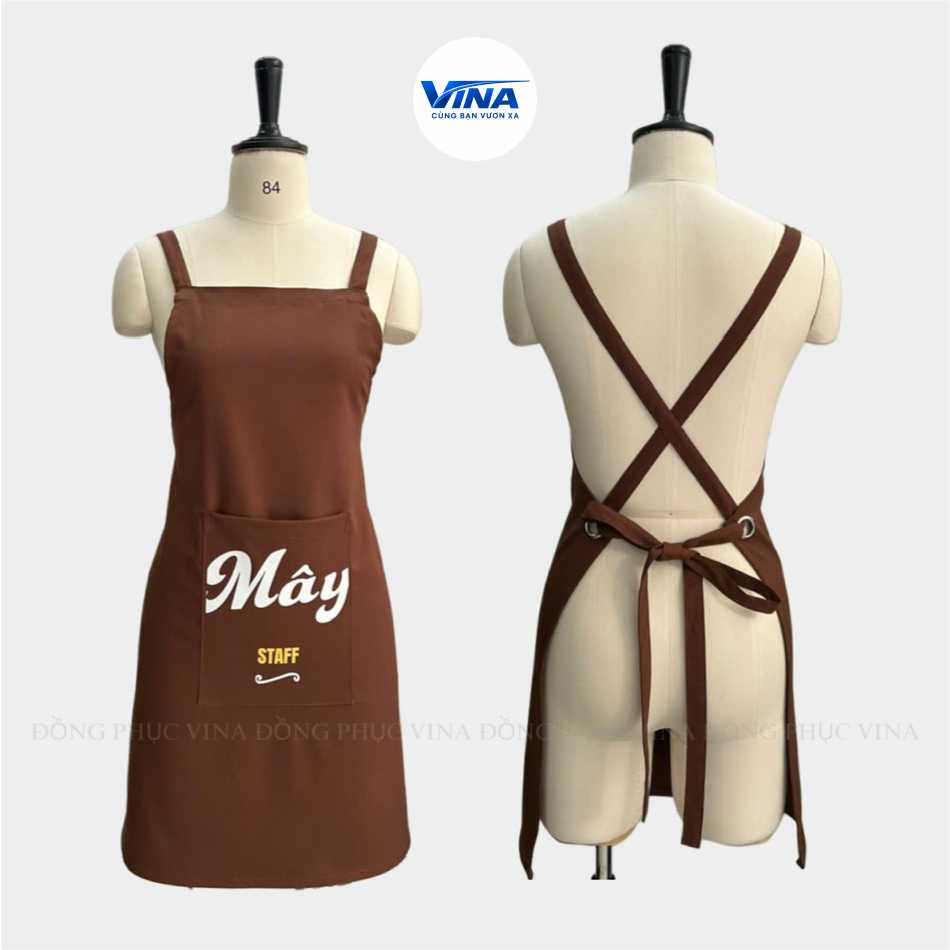 Tạp dề quán cafe kaki