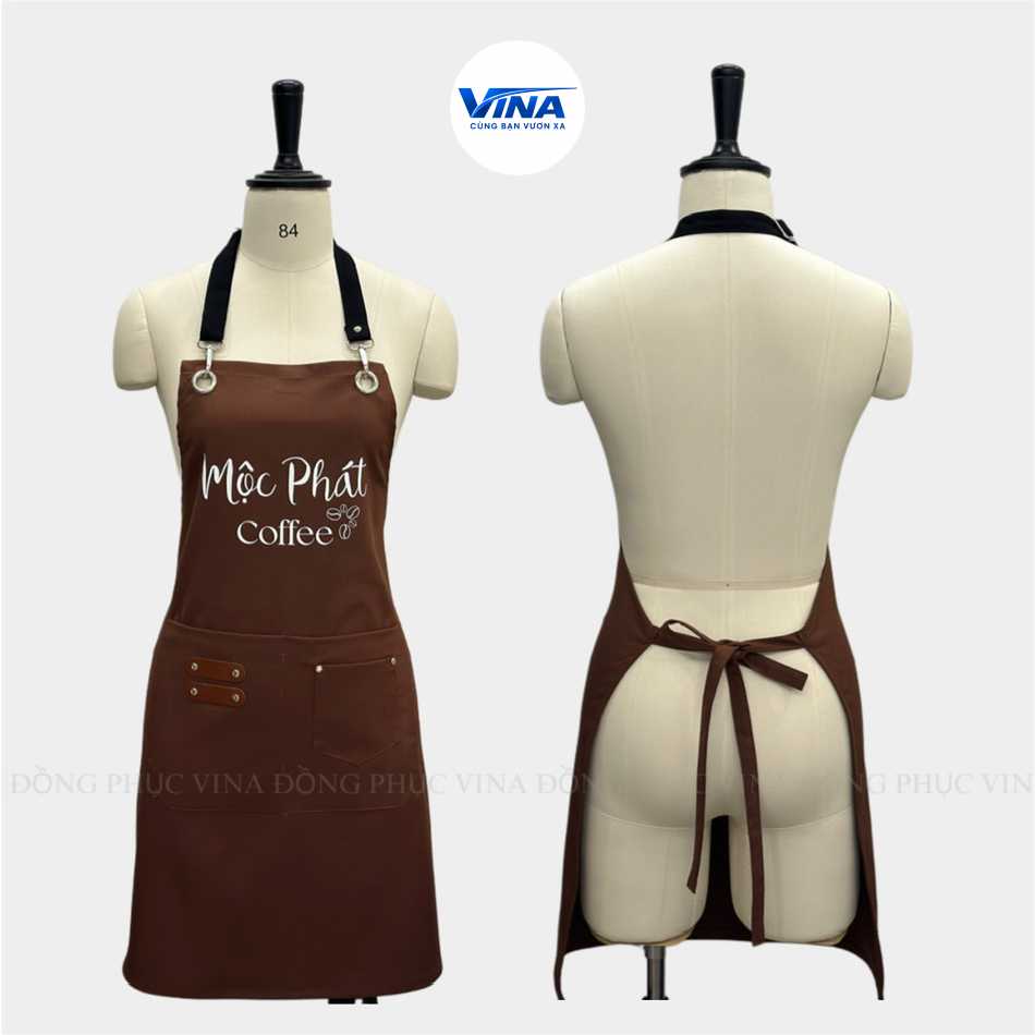 Tạp dề yếm quán cafe