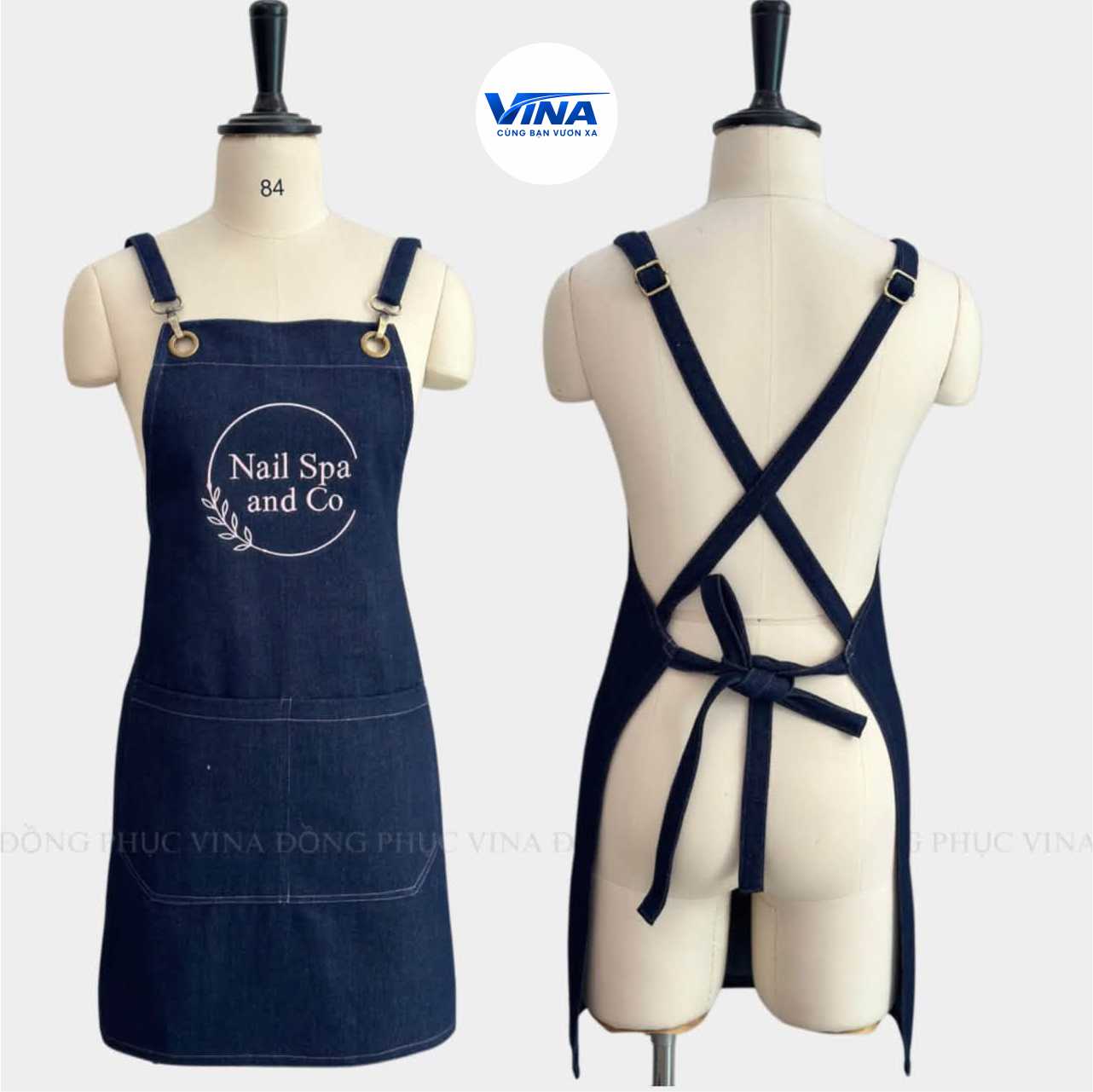 Tạp dề spa chữ X