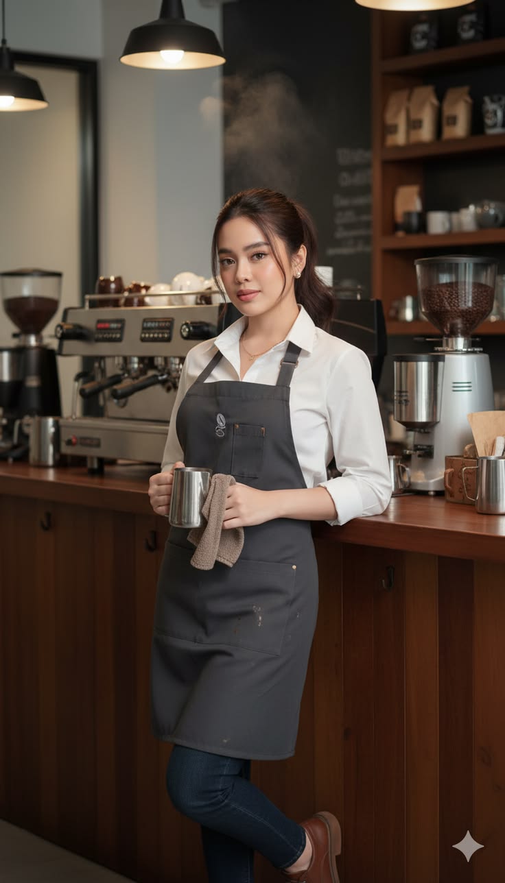 Tạp dề bếp thêu logo
