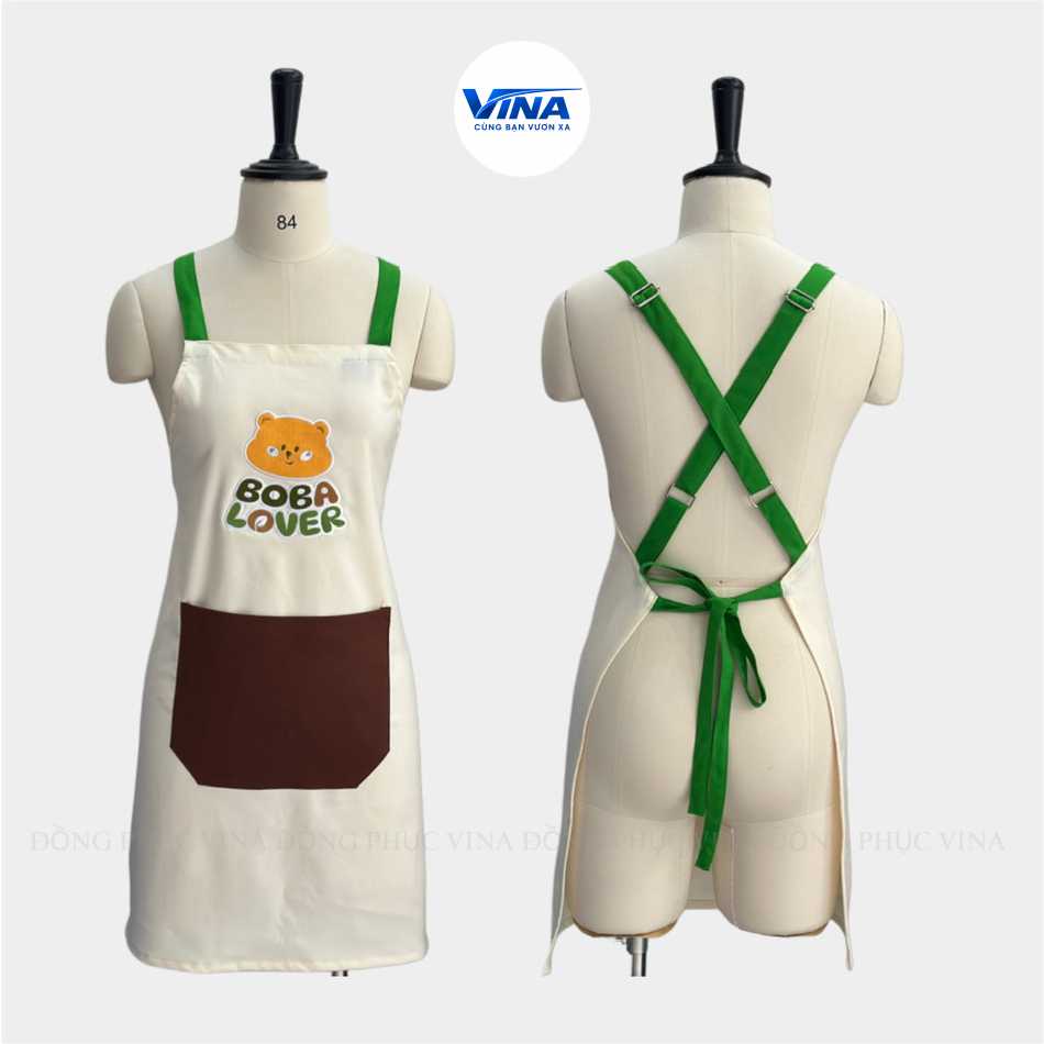 Tạp dề quán cafe phong cách hiện đại