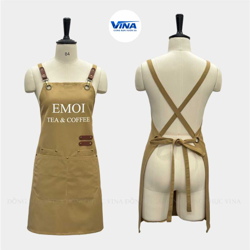 Tạp dề quán cafe phong cách Hàn Quốc