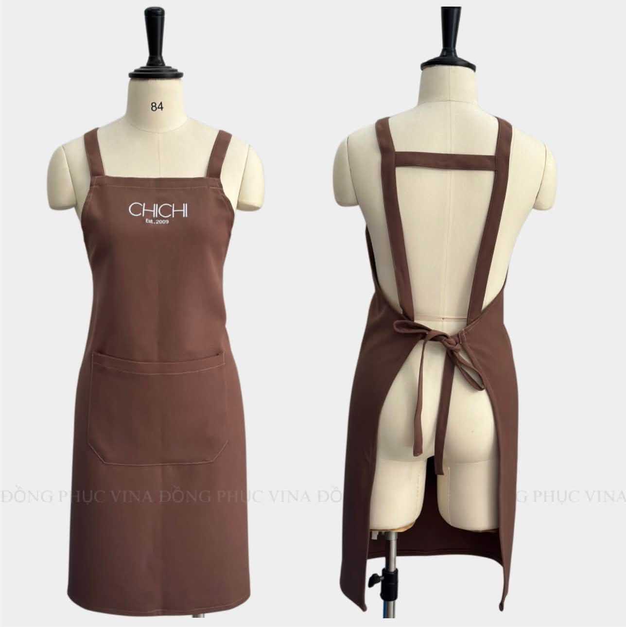 Tạp dề thêu logo đẹp