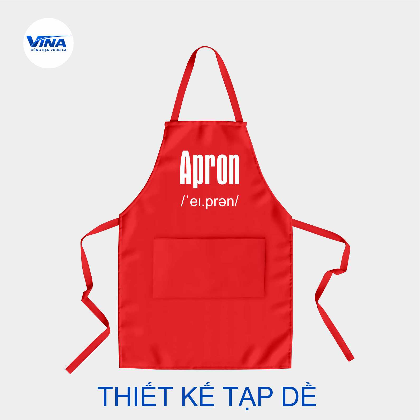Thiết kế tạp dề theo yêu cầu
